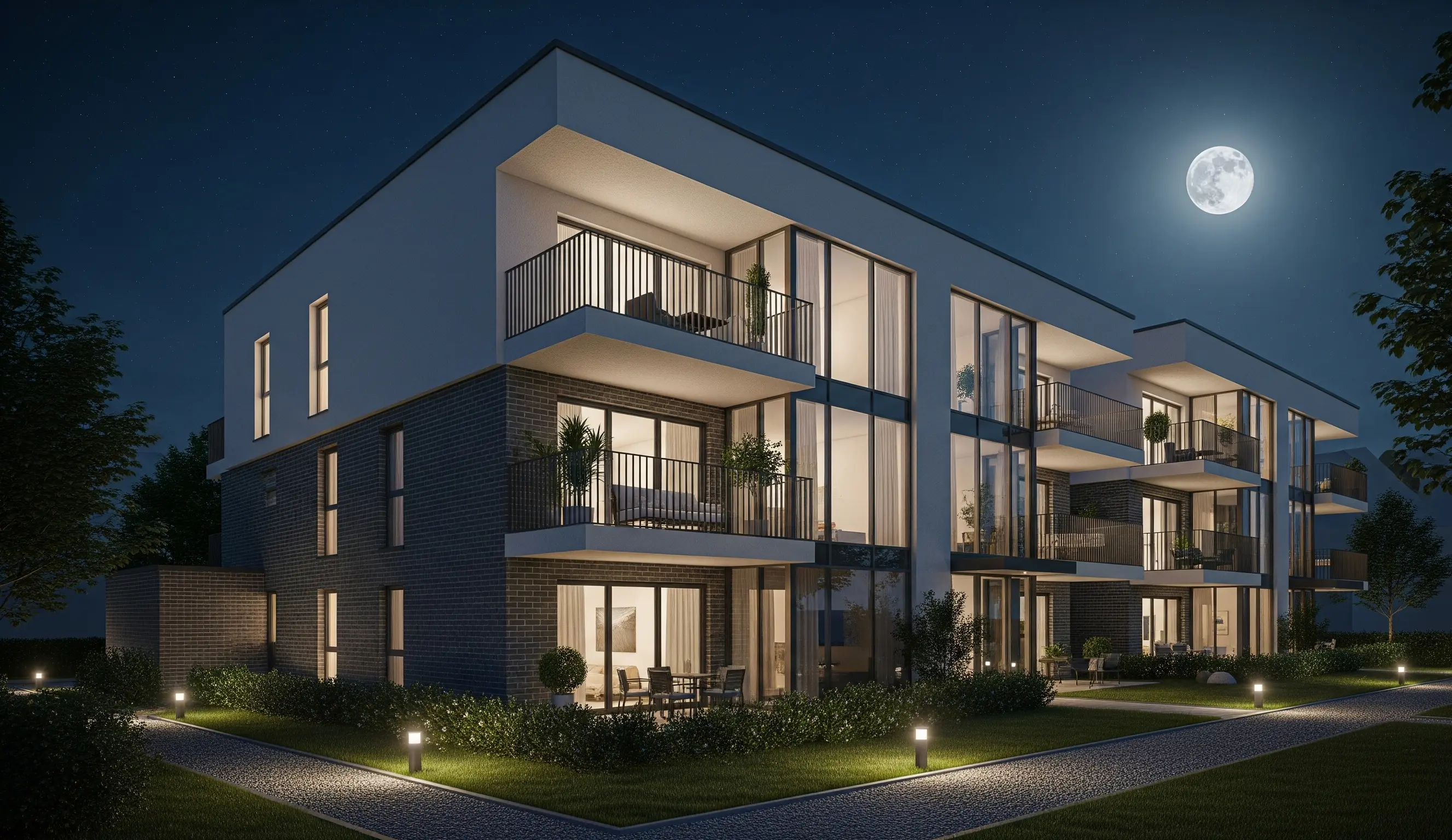 Mehrfamilienhaus Winter